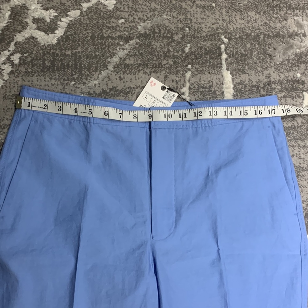 Zara Light Blue Straight Leg Pants - Picture 13 of 16
